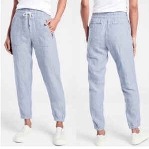 Athleta Cabo linen jogger blue 0 XS